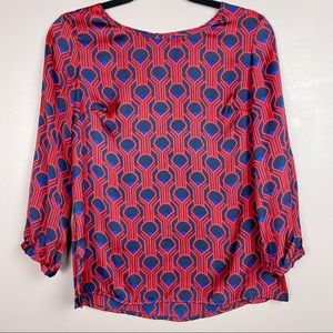 Merona Satin Geometric Blouse